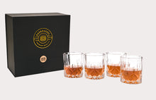 Load image into Gallery viewer, Bar &amp; Barrel - Premium Classic Cut Engraved Crystal Whiskey Glasses Gift Set