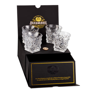 Bar & Barrel - Premium Diamond Cut Crystal Whiskey Glasses Gift Set
